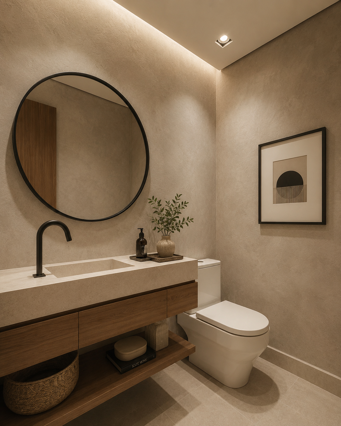 Projeto com cimento decorativo
